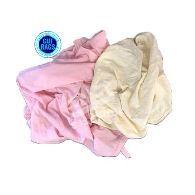 중국 High Cotton Cut Reused Light color cloth rags cleaning cloth scarps rags mix cotton cloth rags for cleaning industry 판매용