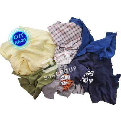 China Free Sample Cloth Rags 100% Cotton Painter Rags Textile Waste Recycled Cotton Cloth rags trapos industriales for sale