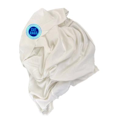 China IMPA 232906 White Cotton For Rags Fabric Waste Cleaning Rags White Printed T Shirt Cotton Rags White Industrial for sale