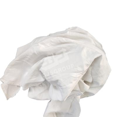 China Cheap used hotel bed cover and bed sheet cutting clips rags good absorbent wiping sheeting rags for sale