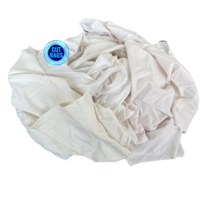 China Grade A Mixed Fabrics white color Knit fabrics wiping rags from Bangladesh absorbent oil & water wiping rags for sale