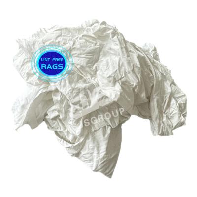 China 5KG 10KG bale industrial cotton rags cleaning wiping rags white bed sheet cotton rags for sale