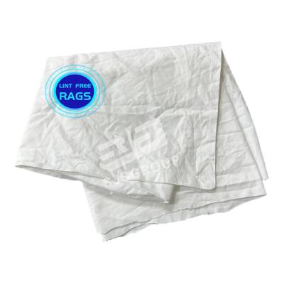 China White sheeting rags Cut pieces Cloth Scraps Cutting Clips White Rags With Good Absorbency cotton rags for cleaning for sale