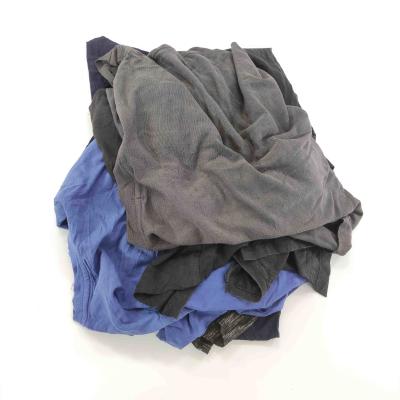 China 100 Cotton Cutting Reused Clothing Rags 10kg 20kg 25kg Mechanic Rags for Industrial Use Color Mixed Cotton Rags for sale