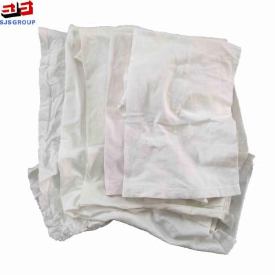 China Grade A 5 lbs White Rags Cut Garment Recycling Rags High Grade industrial textile white rags for sale