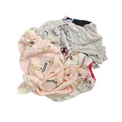 China 85% Cotton 100kg/Bale Colored T Shirt Rags for sale