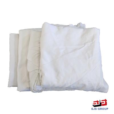 China 50-100Cm 20kg/Bale White Cotton Wiping Rags for sale