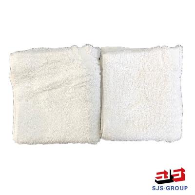 China Heavy duty 10Kg 25Kg Super absorption Cotton Rag Cut Used Towels Cotton Wiping Rags 25Kg Package White Towel Rags for sale