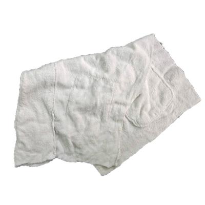 China High Quality White Used Hotel Towel Rags Industrial Wiping Cotton Cloth Workshop Wiping Rags for sale