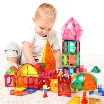 China Construction Toy Kebo High Quality 52 Pcs Magnetic Building Blocks Tiles 3d Diy Sets Stem Educational Toys For Children for sale