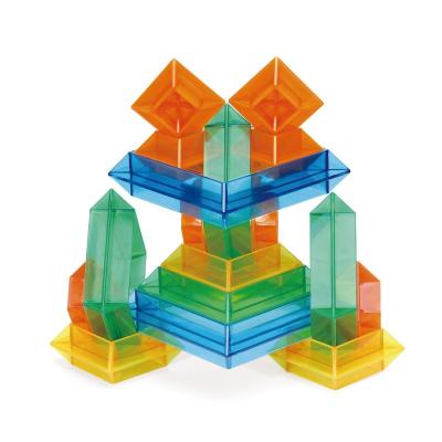 China Eco-friendly Material Creative Educational Toys For Children Preschool Learning Toys Stacking Block Pyramid 3D Puzzle Toy for sale