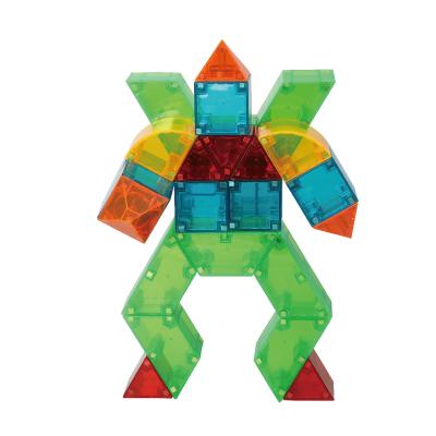 China Eco-friendly Material Magnetic Building Blocks Set Magnet Polyhedron Kids Educational Toys for sale