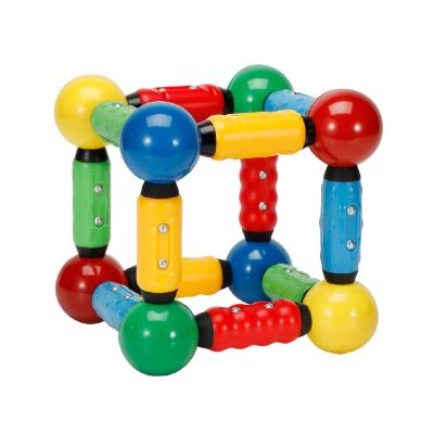 China DIY Toy Montessori Teaching Aids Magnetic Balls and Rods Funny Novelty Toys for Toddlers Blocks Toys Rod Kids Educational Building Toys for sale