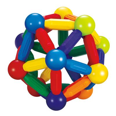 China Interesting Stacking Magnetic Bars Sticks and Balls for Age 3+ Magnetic Rod Building Set Toys for Kids for sale