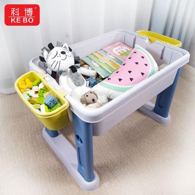 China Eco - Friendly Material Multi - Function Luggage Building Block Set Table With Chair And Drawing Board for sale