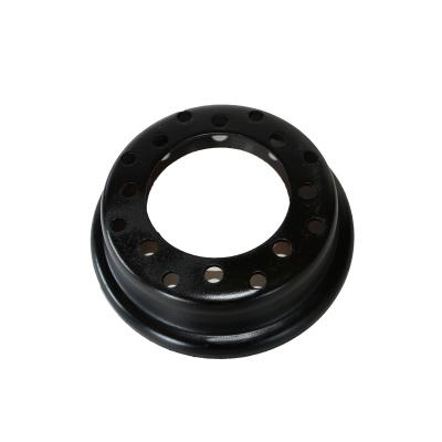 China Steel Loader Edges 10.00 24 Steel Wheels Edge Tubeless Heavy Duty 3PC Wheels for sale