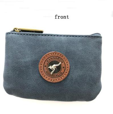 China Cute Small Card Wallet Waterproof Zipper Pouch Mini Wallets Wallet With Key Chain PU Leather Coin Purse for sale