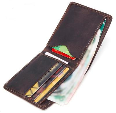 China Wallet Card Holder Waterproof Genuine Leather Slim Wallet For Men for sale