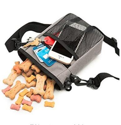 China Sustainable Carrier Dispenser Dog Treat Pouch Pet Training Bag Wasti Bag For Dog for sale