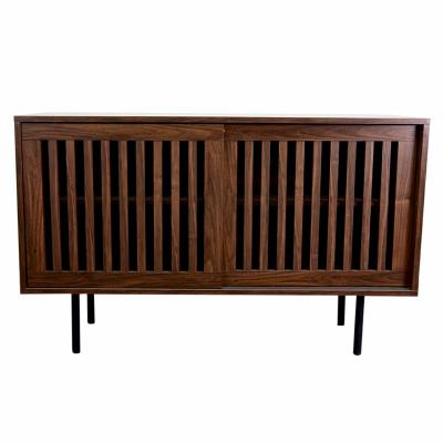 China (Other) Modern Adjustable Farmhouse TV Stand Console Table with Sliding Door and Barn Storage Furniture for sale