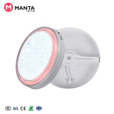 China Modern Easy Installation 85-265V Outdoor Mounted Dual Color Crystal Cover Panel Light for sale