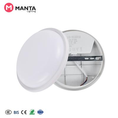 China Plastic - PP & Plastic - ABS Frame Housing Cover With OEM IP65 Waterproof Ceiling Light 15W 20W Circle Oval Led Moisture Proof Lamp for sale