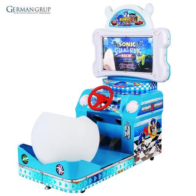 China +Acrylic Wooden 26 Inch Car Racing Simulator Game Machine For Time Zone Game Center Games Coin Operated Children Racing Video Game Machine for sale