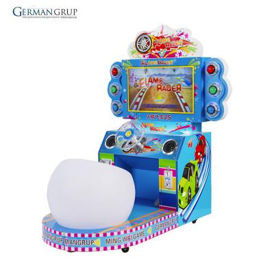 China Wooden+pvc+LED LIGHT popular car racing game machine for kiddie land game center arcade lottery game machine for sale