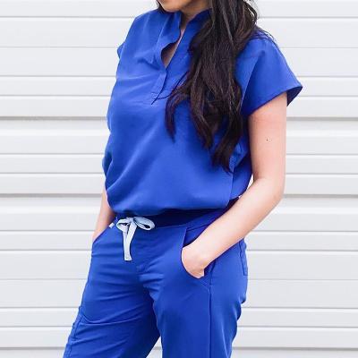 China Custom Wholesale OEM Medical Service Grays Anatomy Nursing Scrubs For Nurse Hospital Uniform Scrub Sets for sale