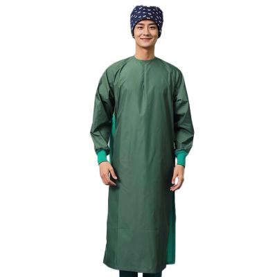 China Aami Level4 Finished Sterile Reusable Reinforced Medical Protective Surgical Operating Gown Men Anti-Static Anti-Static One-Piece Hospital Uniforms for sale