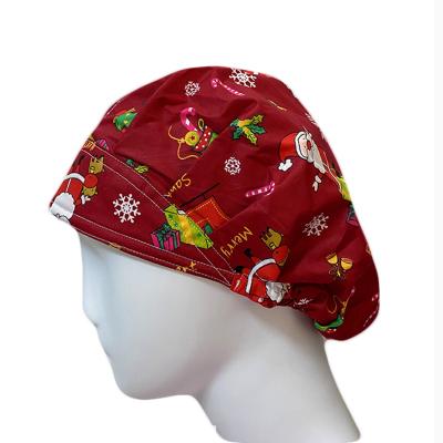 China OEM Service Medical Twill Buffy Chef Hat Cotton Colorful Long Hair Running Nurse OEM Service for sale