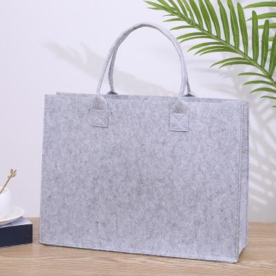 China Who respects the environment; Recyclable; Reusable Eco-Friendly Ladies Felt Shopping Bag Women Handbags Felt Tote Bag Leisure Felt Bag for sale