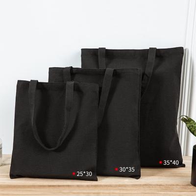 China Who respects the environment; Recyclable; Reusable Wholesale Custom Print Personalized Organic Cotton 8 Bulk Black White Plain Cloth Tote Shopping Bags 10 oz Canvas Advertising for sale