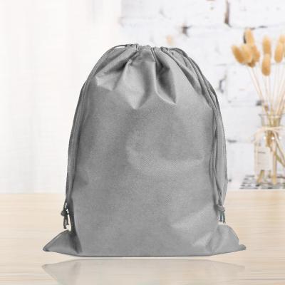 China Who respects the environment; Recyclable; Reusable Custom Dust Bag Eco Clothing Shoe Storage Pocket Drawstring Non Woven Shopping Bag for sale