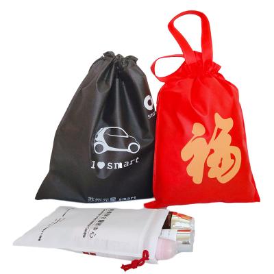 China Who respects the environment; Recyclable; Custom Made Reusable Non-Woven Eco-Friendly Non-Woven Drawstring Bag Cloth Dust Bag Cover Storage Pouch for sale