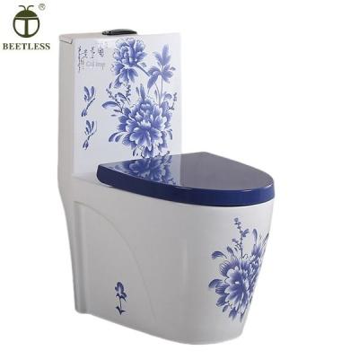 China Automatic Operation High End Public With Colorful Cover Designer Toilet For Park for sale