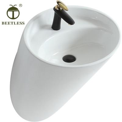 China Modern Sanitaryware Sanitary Ware Decorative Oval Bathroom Sinks for sale