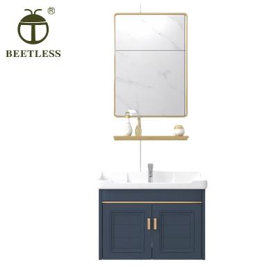 China Modern Cbmmart Customized Popular Modern Wall Mounted Bathroom Cabinet Bathroom Vanity for sale