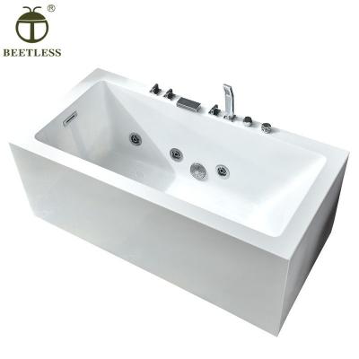 China Modern Wholesale Acrylic Hotel Bathtub Freestanding Massage Surf Simple for sale