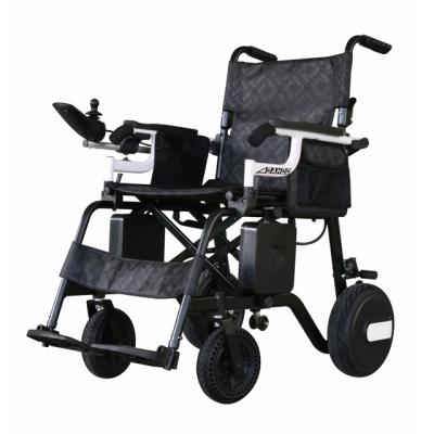 China Electric Wheelchair 20KG Brushless Lightweight Folding With Flip Up Armrest Detachable 100KG Battery for sale