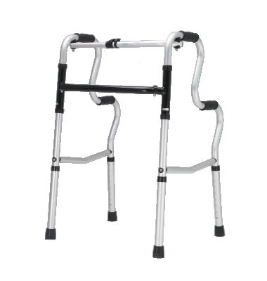 China Medical Aluminum Alloy Aluminum Height Adjustable Fold Up Walker for sale