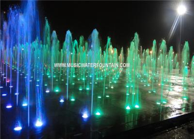 China Musical Floor Water Fountains Dancing Colorful Water Fountain Interactive For Kids for sale