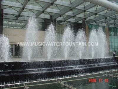 China Semicycle Large Dancing Indoor Water Fountains For Hotel Decoration for sale