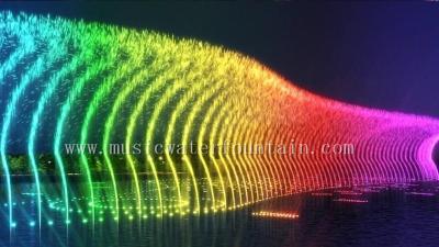 China Dreidimensionale Düsen, die Wasser-Brunnen im Freien mit Licht DMX512 tanzen zu verkaufen