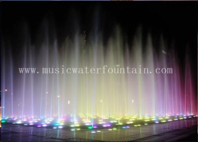 China Color Changing Outdoor Floor Fountains Waterfalls For Restaurants / Shopping Malls for sale