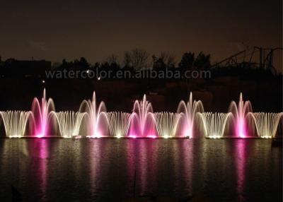 China Lake / Park Outdoor Water Fountain Changeable Colorful Led Lighting For Fountain Show for sale