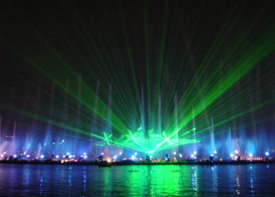 China Laser Projection Digital Outdoor Water Wall Laser Show Water Film Fountain ISO 9001 for sale