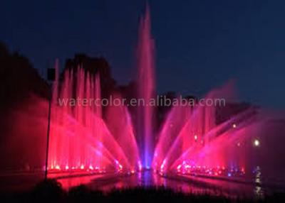 China Geführt, musikalische Wasser-Brunnen-Dekorations-schöne Wasser-Brunnen-Show beleuchtend zu verkaufen