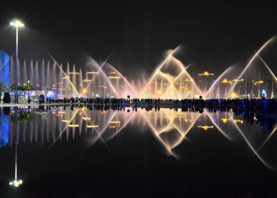 China Bunter Wasserbrunnen der Spitzenmarkenaquarellmusikwassereigenschaft mit Tanzenwasser zu verkaufen