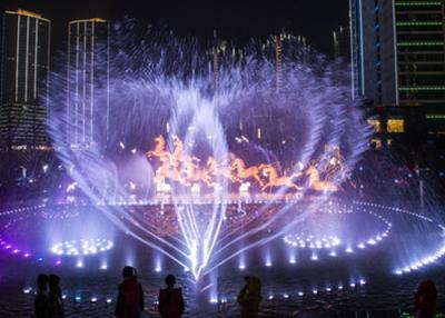 China dancing and singing water feature with musical water fountain build in the city for sale